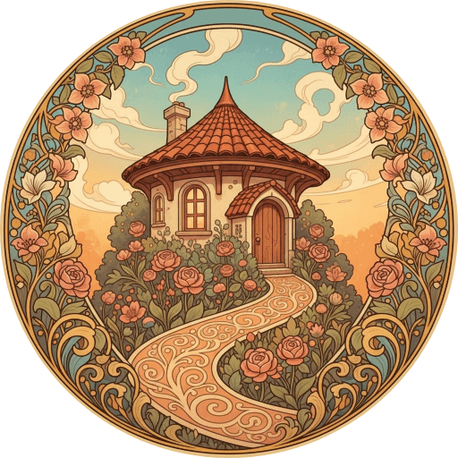 Illustration of a cozy home